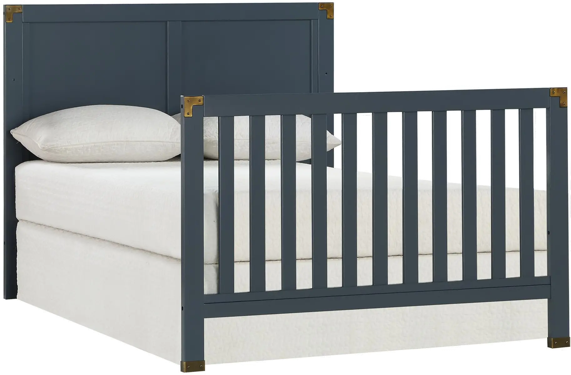 Miles Graphite Blue 5-in-1 Convertible Crib