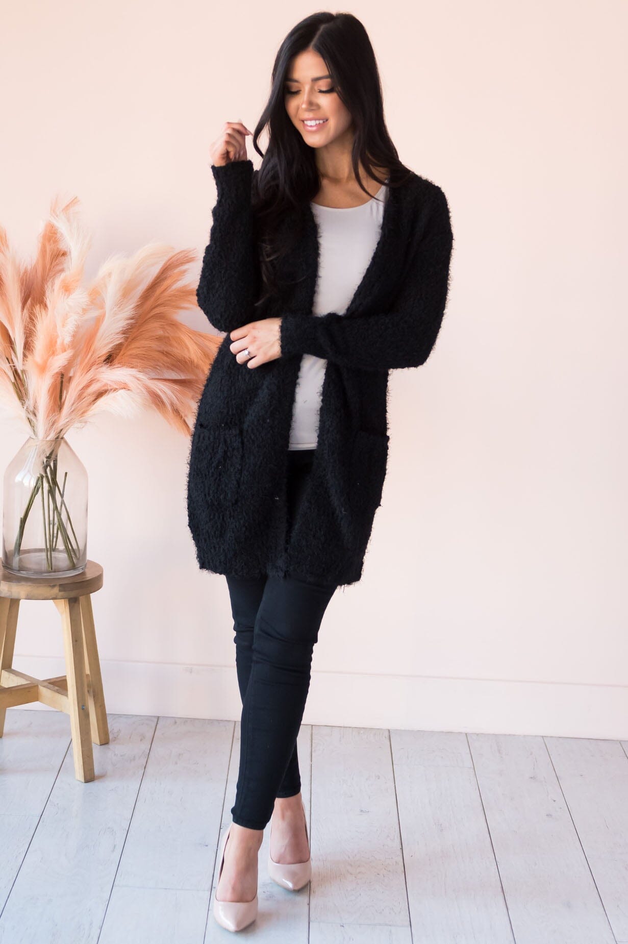 Soft & Cuddly Modest Sweater Cardigan