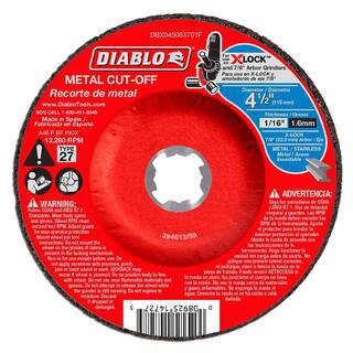 DIABLO 4-12 in. Type 27 Metal Cut-Off Disc for X-Lock and All Grinders (Buy 3 Get 2 Free) (5-Pack) DBX045063705P