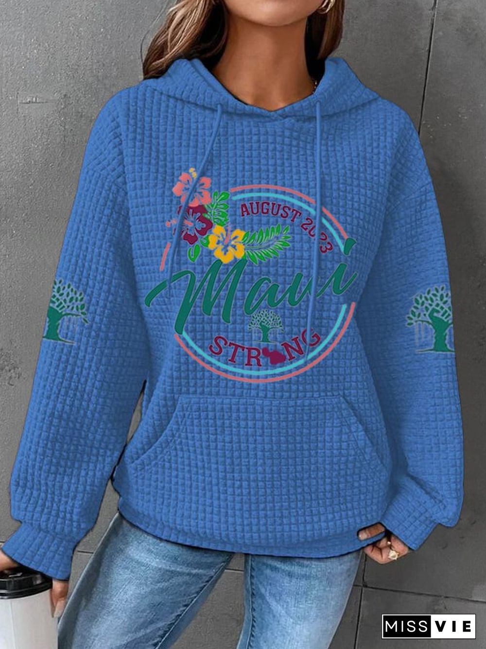 Women's Maui Strong Print Long Sleeve Hoodie