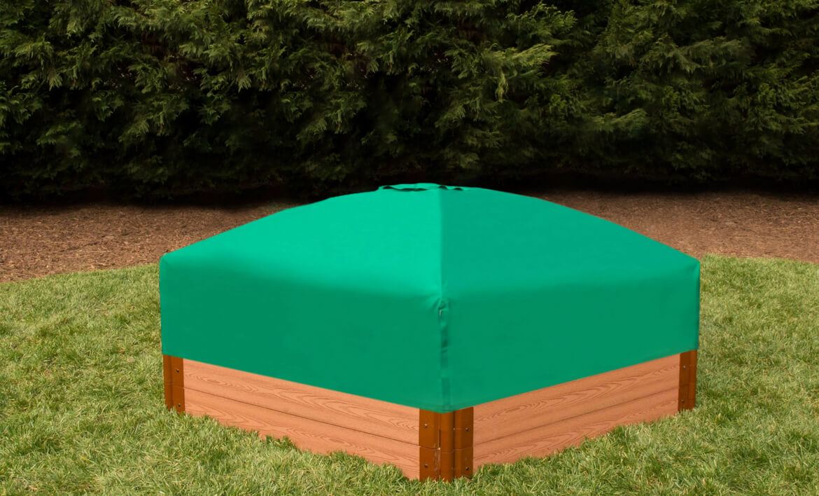 4' x 4' Composite Square Sandbox - 2 Inch Profile