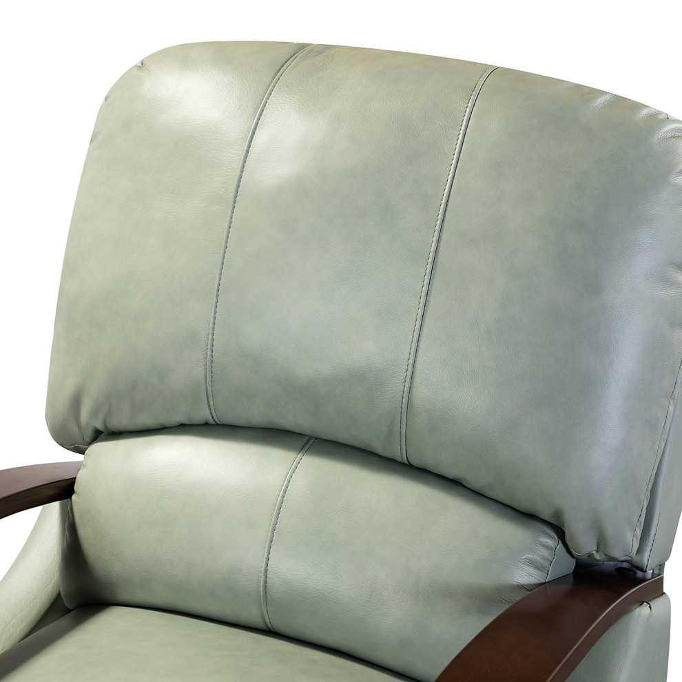 Amanda Genuine Leather Manual Recliner   Contemporary   Recliner Chairs   by Karat Home  Houzz