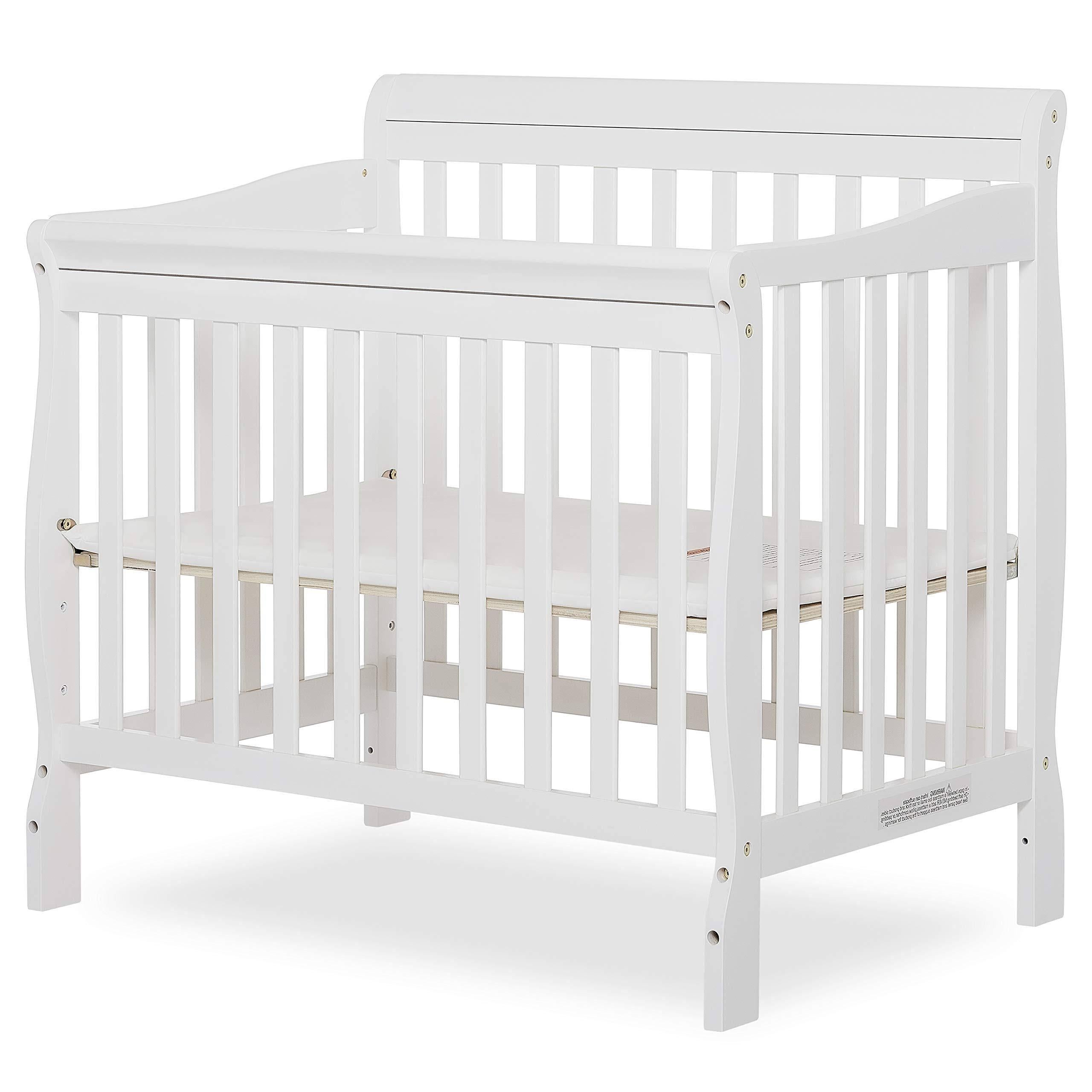 4 in 1 Aden Convertible Mini Crib White