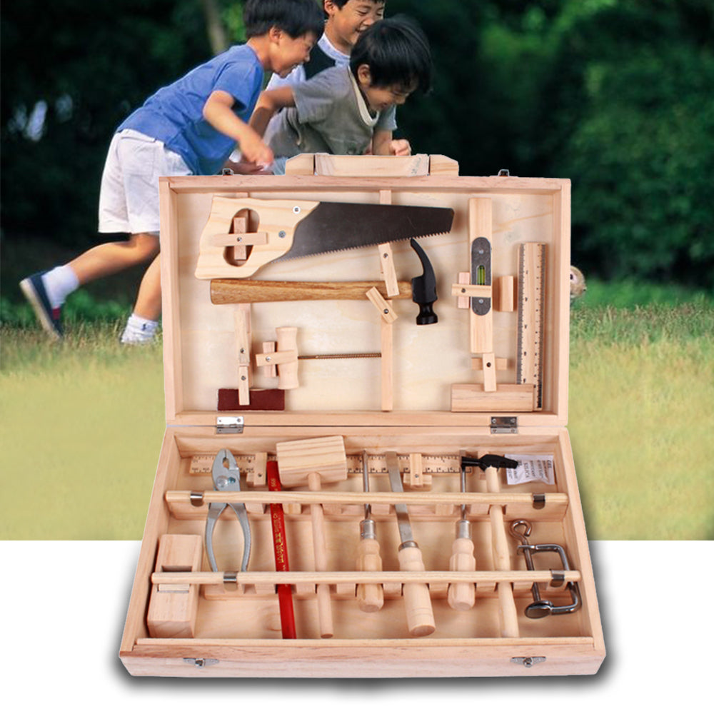 Maintenance Tools Toys Wooden Tool Set Construction Accessories Set for Kids Educational Toy Woodworking Box Puzzle Set