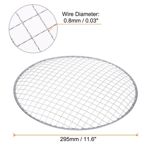 2pcs Round BBQ Grill Net 11.6