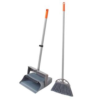 HDX 12 in. Lobby Broom and Dustpan Set 2231XL