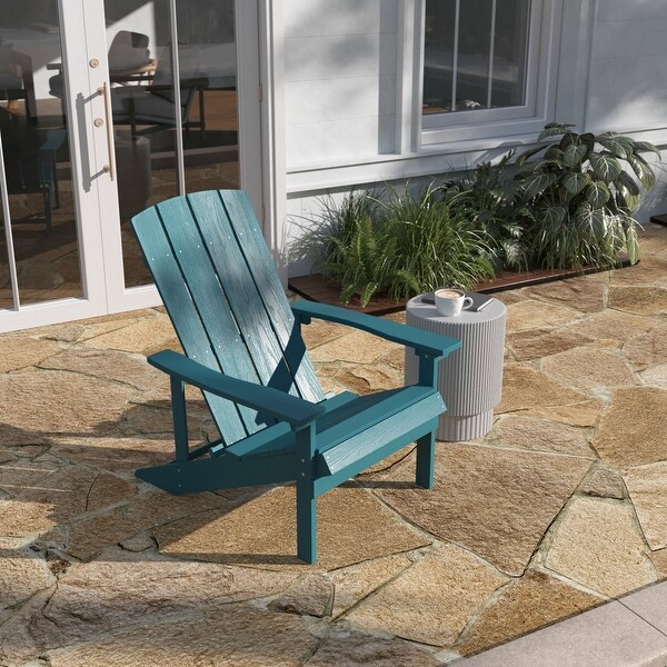 Outdoor AllWeather Poly Resin Wood Adirondack Chair