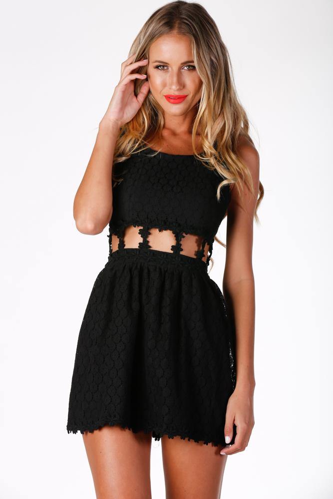 Lace Dress Black