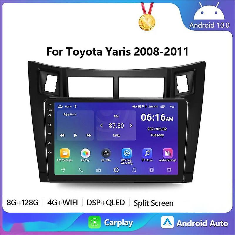 2 Din Carplay Car Multimedia Player For Toyota Yaris 2008-2011 2Din Android Car Radio GPS Navigator