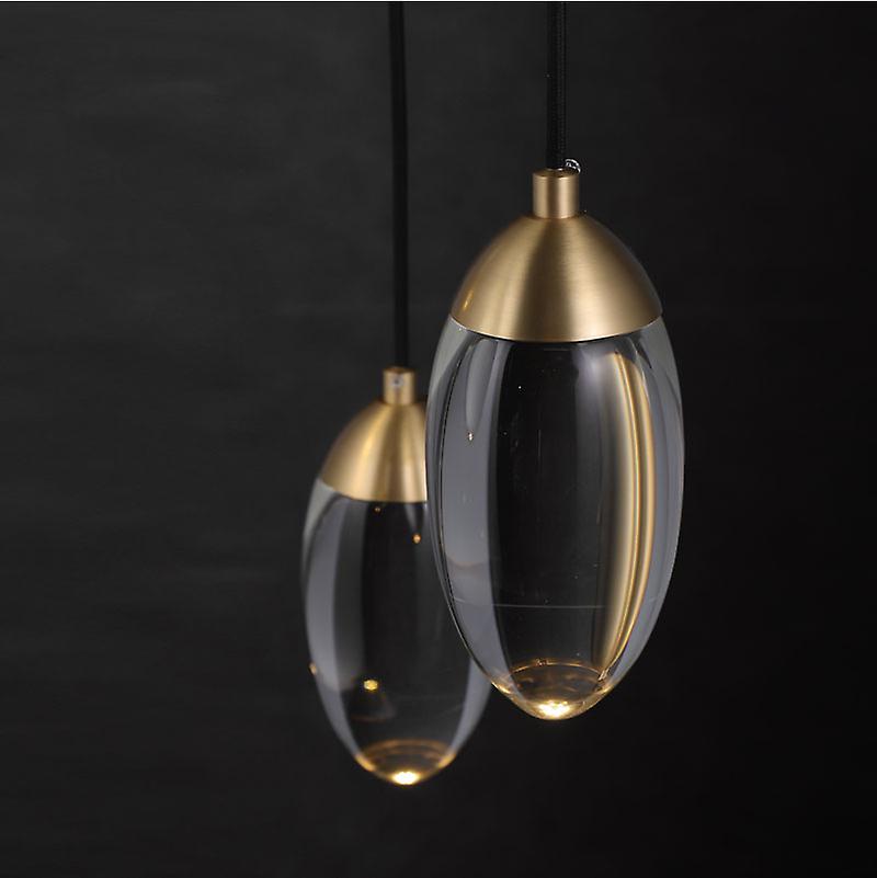 Phube Nordic Crystal Pendant Lights Brass Lighting Bedroom Bedside Single Head Lights Bar Corridor Small Hanging Lamp