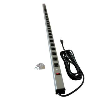 Legrand Wiremold 24-Outlet 15 Amp Industrial Power Strip 15 ft. Cord UL2065BD