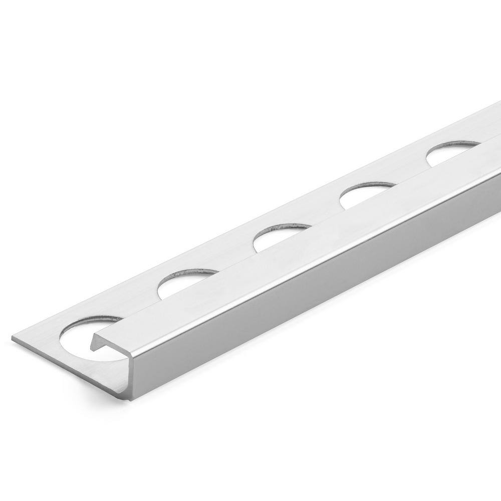 TrimMaster Aluminum Square Tile Edging Trim Chrome 38 in. x 98-12 in. H8762BDC98