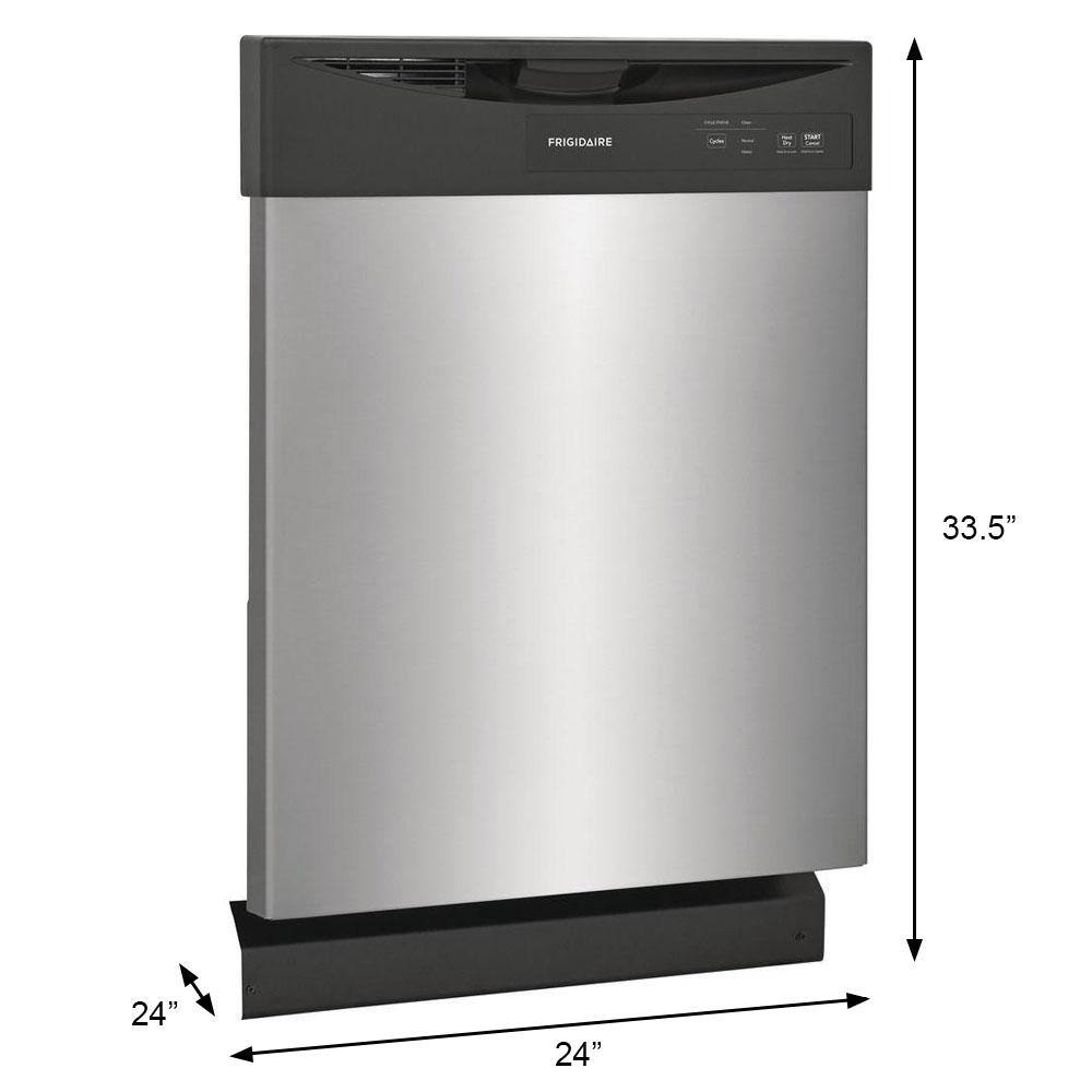 Frigidaire 24 in. Stainless Steel Front Control Smart Built-In Tall Tub Dishwasher FDPC4221AS