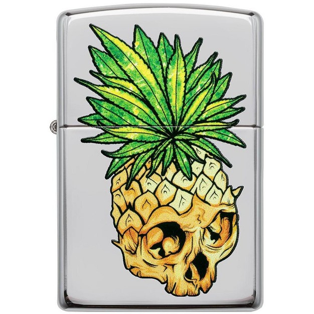 Zippo Leaf Skull Pineapple Design Windproof Lighter