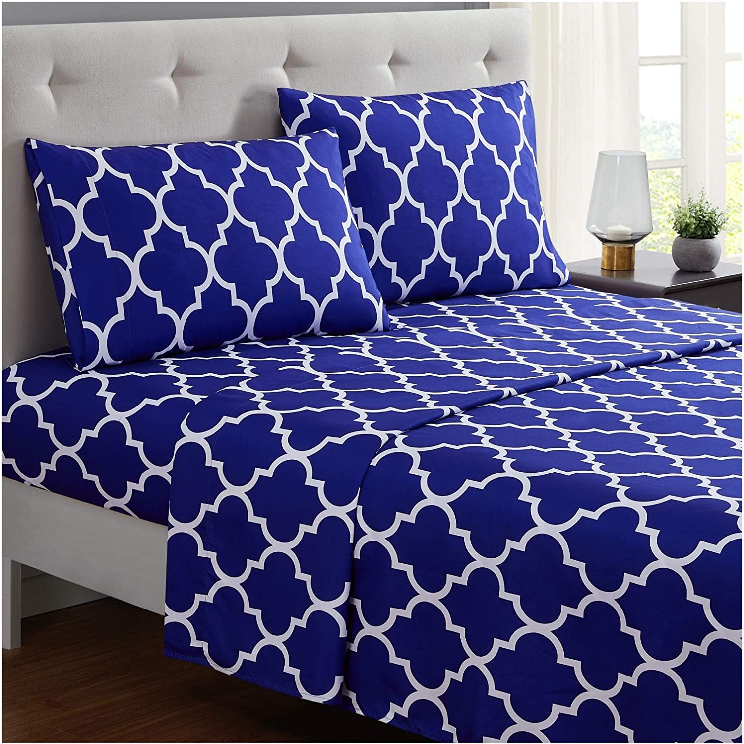 Brushed Microfiber Hypoallergenic 4 pcs Bedsheet Set King Size