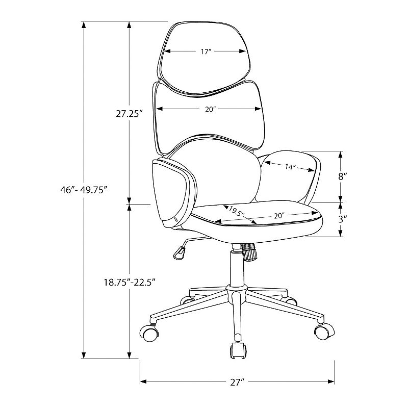 Monarch Executive High Back Office Chair