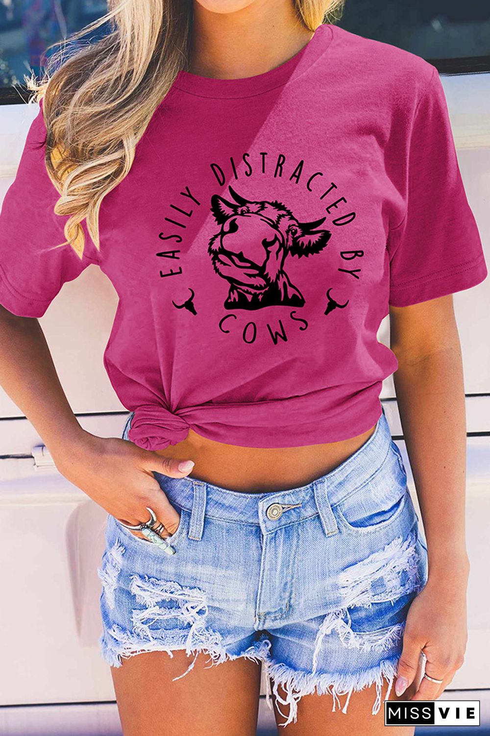 Easily Distracted By Cows Graphic Tee