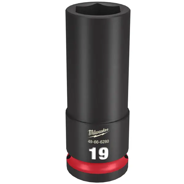 Milwaukee 1/2 Drive 19MM Deep 6 Point Socket