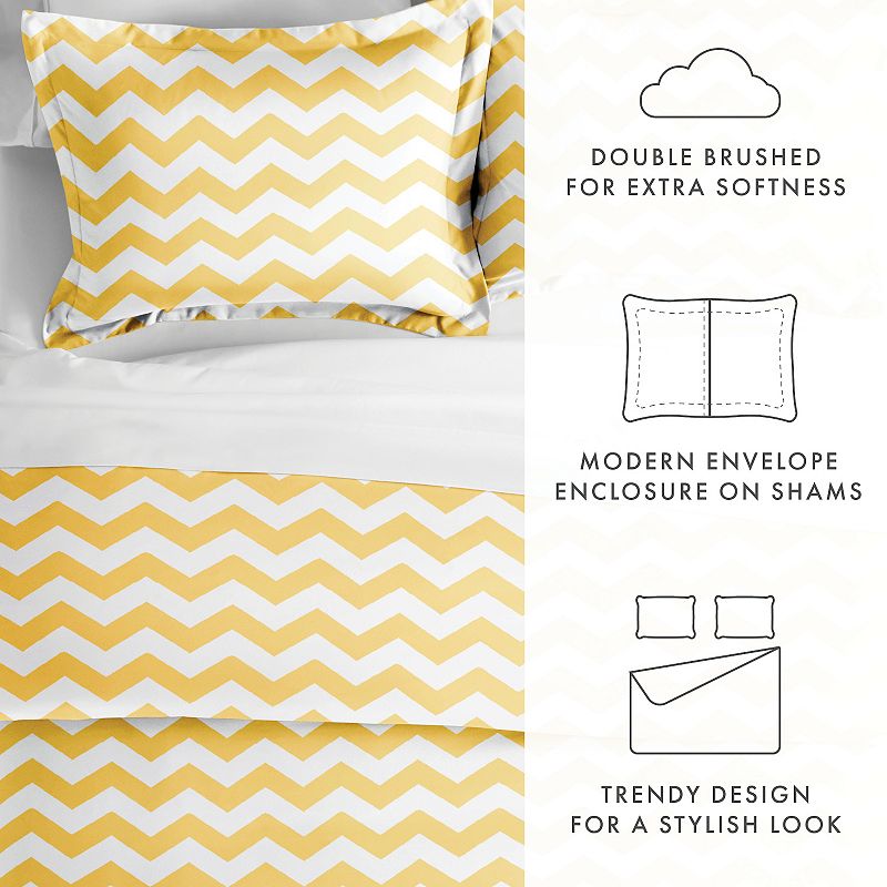 Home Collection Premium Ultra Soft Chevron Duvet Cover Set