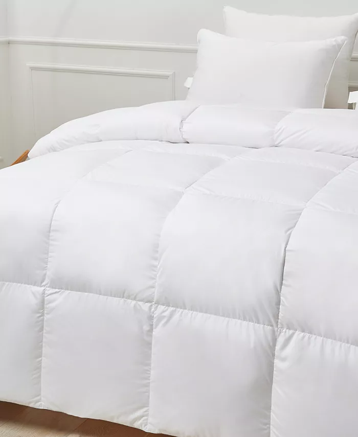 Kathy Ireland Ultra-Soft Nano-Touch White Down Fiber Light Warmth Comforter， Twin