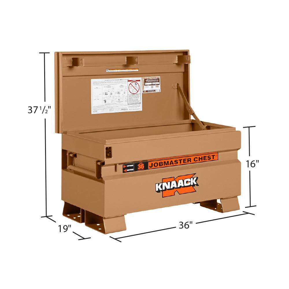 Knaack 19-in W x 36-in L x 21.5-in Steel Jobsite Box 36 from Knaack