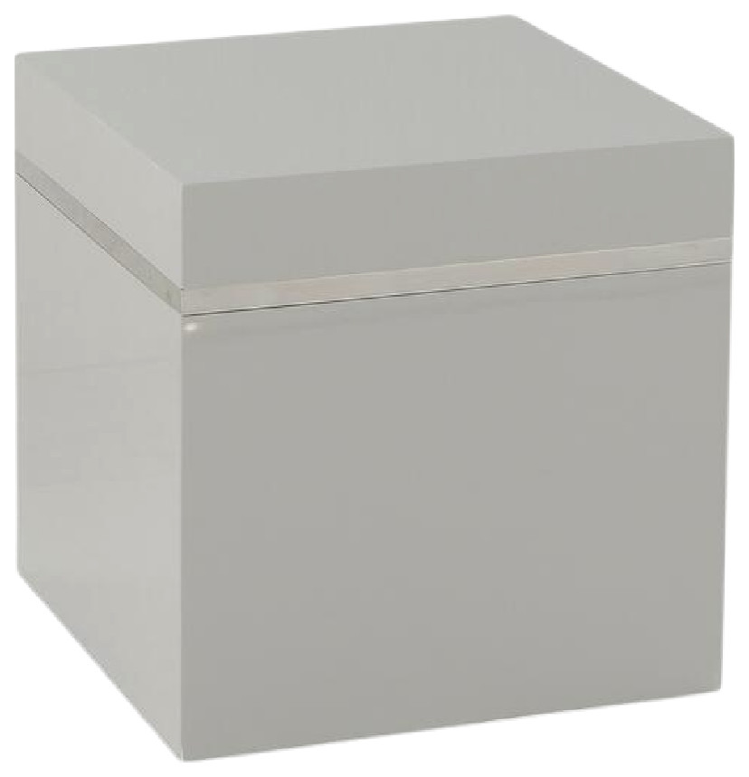 Light Gray Cube Side Table  Andrew Martin Ella   Contemporary   Side Tables And End Tables   by Oroa   Distinctive Furniture  Houzz