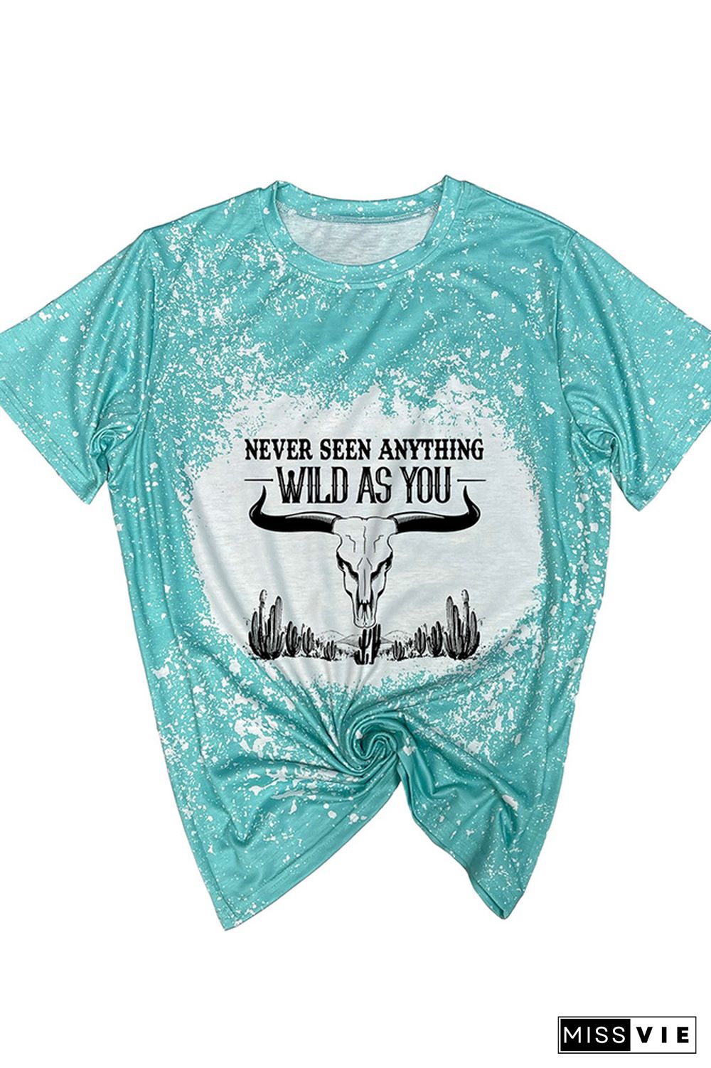 Wild As You Tie Dye Bleach Graphic Tee