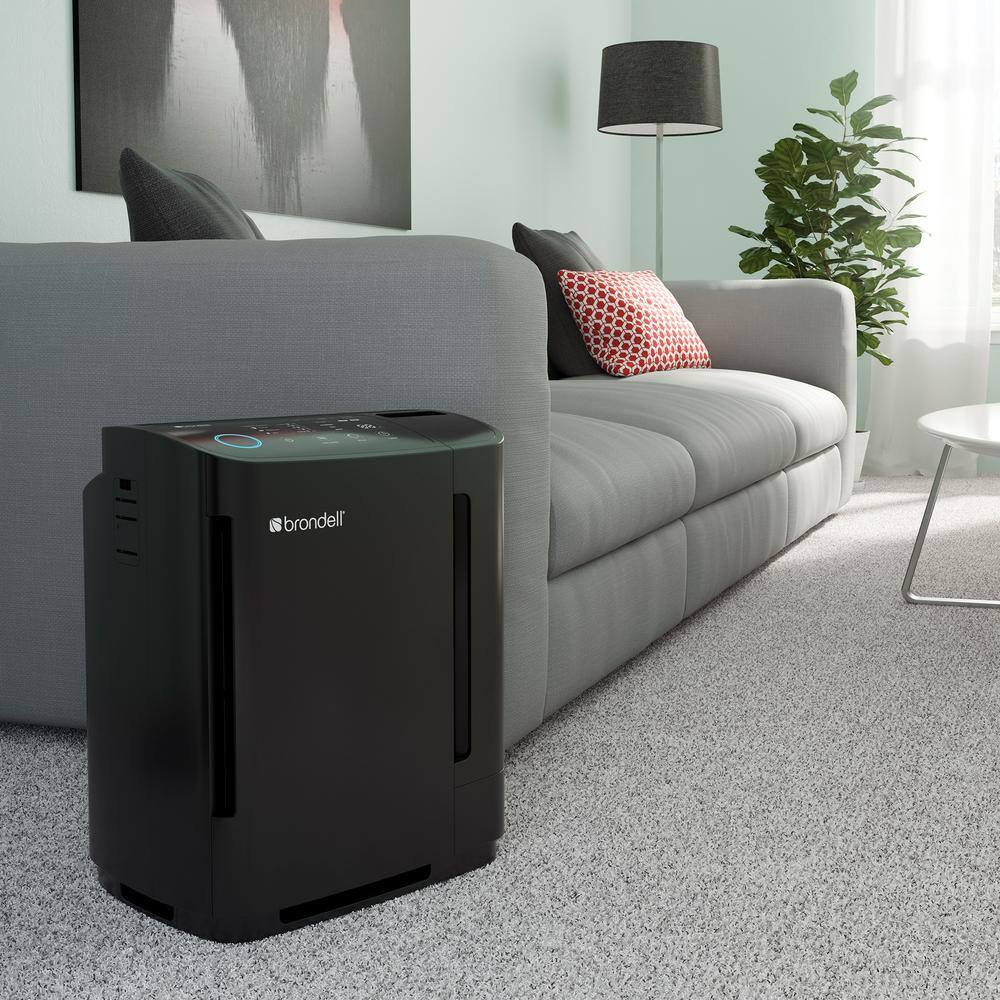 Brondell O2+ Revive TrueHEPA Air Purifier Humidifier in Black PR50-B