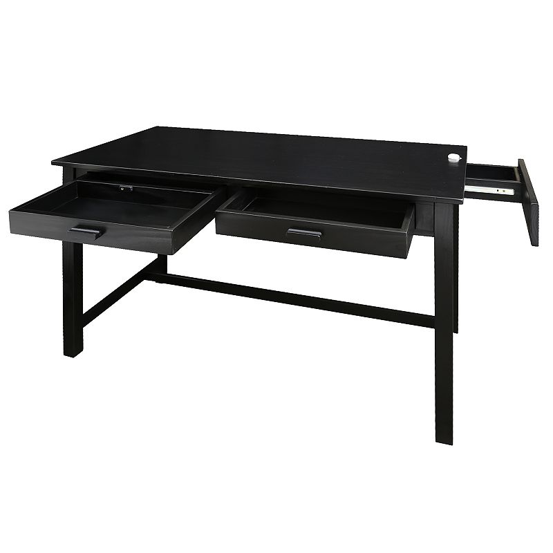 Casual Home Jefferson Work Desk and Concealed Side Drawer