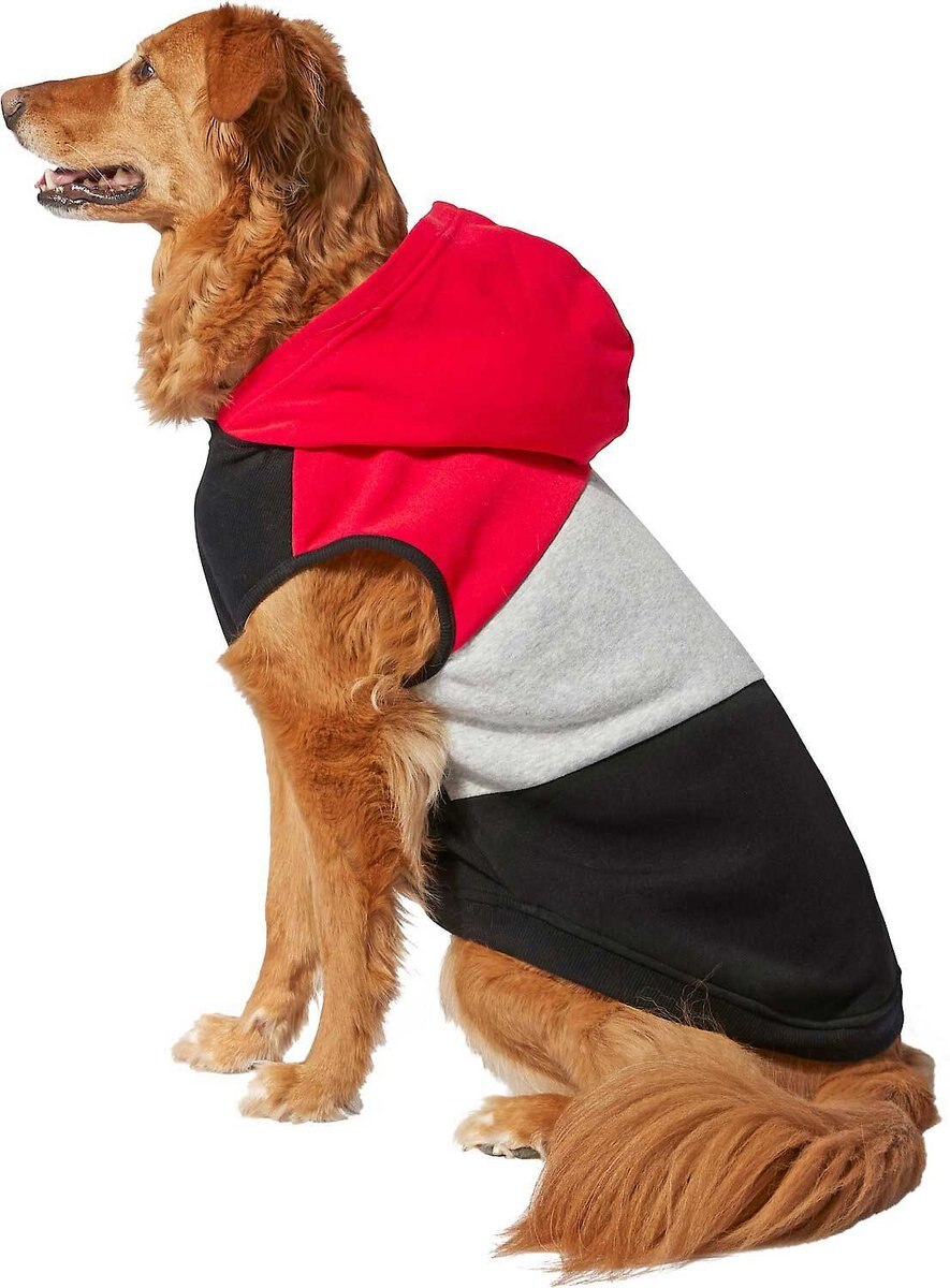 Frisco Colorblock Dog and Cat Sleeveless Hoodie