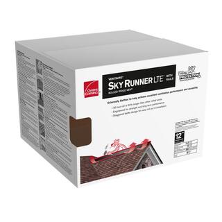 Owens Corning VentSure Sky Runner LTE 14.5 in. x 360 in. Rolled Ridge Vent in Black SKY30