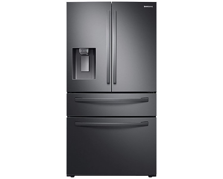  ADA 28 Cu. Ft. Fingerprint Resistant Black Stainless Steel 4-Door French Door Refrigerator With FlexZone Drawer