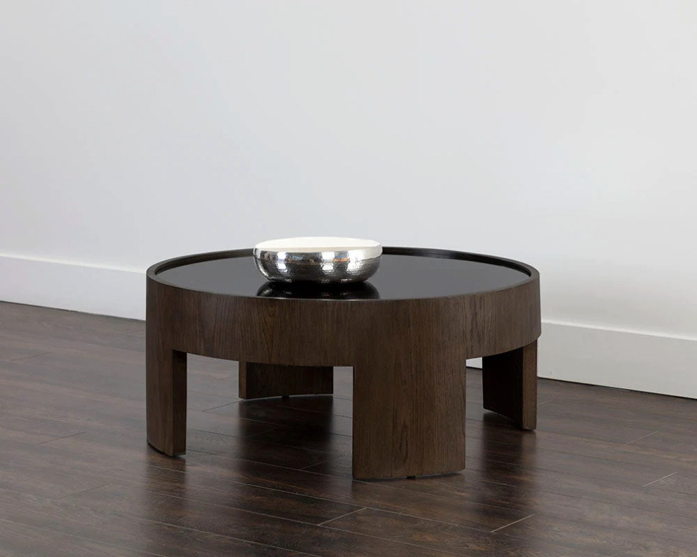 Valtina Coffee Table   Small   Dark Brown   Transitional   Coffee Tables   by Rustic Home Furniture Deco  Houzz