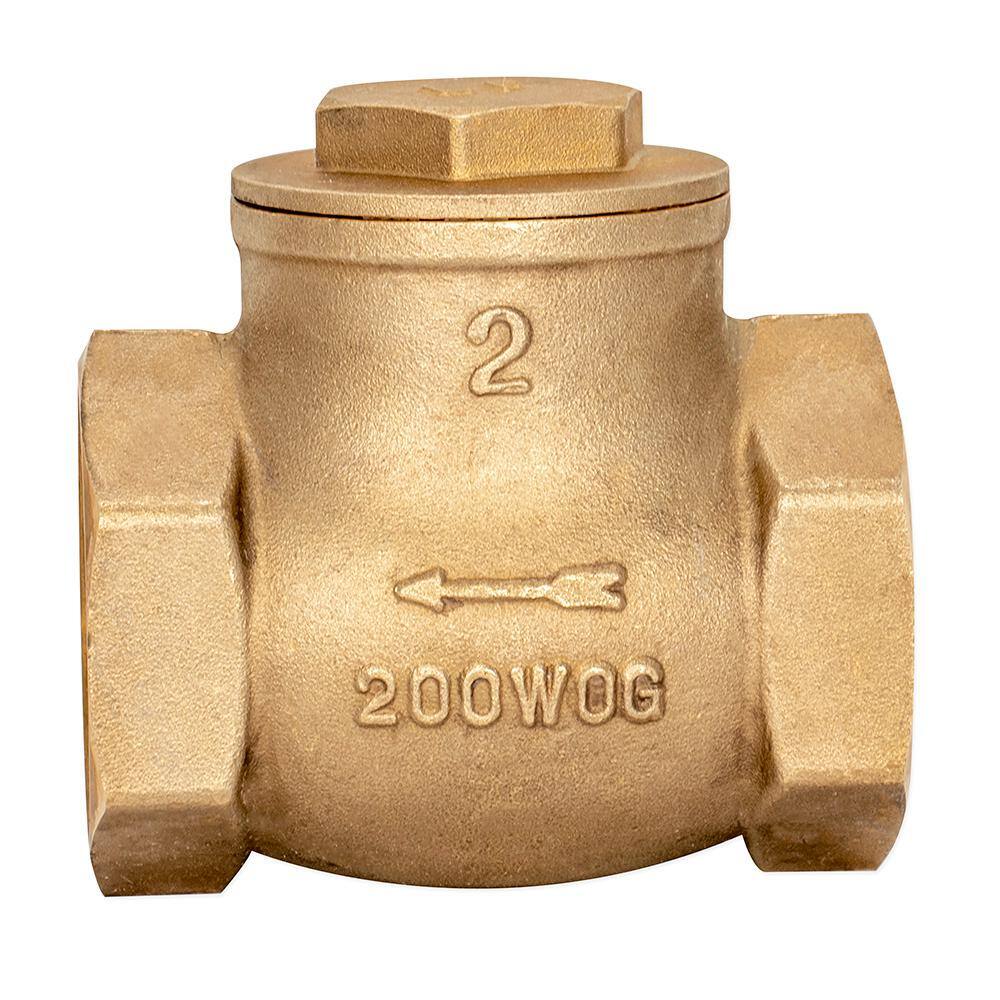 EZ-FLO 2 in. Brass Swing Check Valve 20431LF