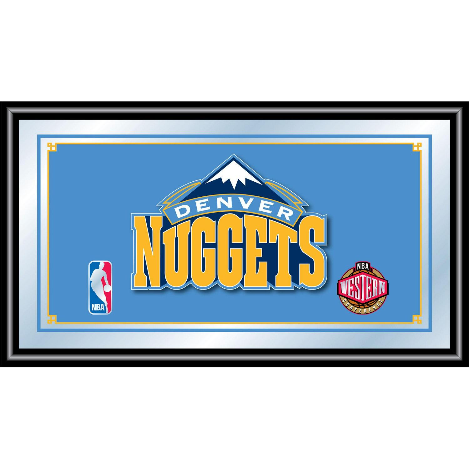 Denver Nuggets NBA Framed Logo Mirror