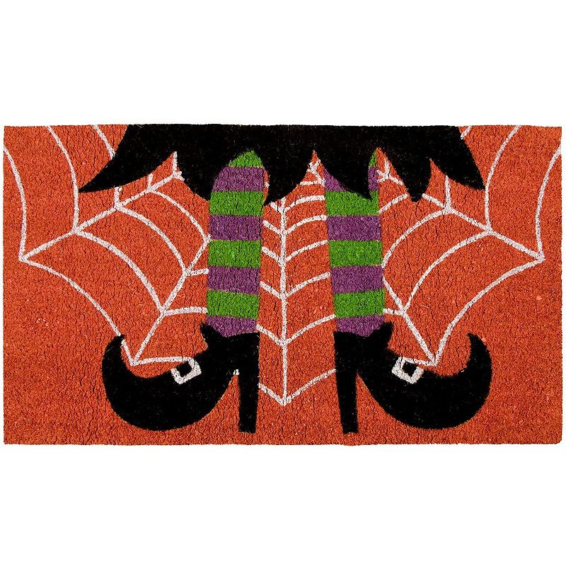 Funny Outdoor Doormat， Home Halloween Decorations， Coir， Anti-Slip (17 x 30 In)