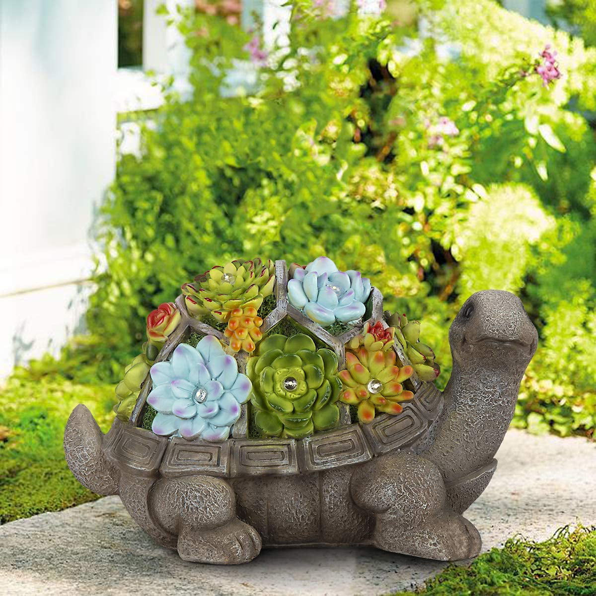 Gigalumi 7" Turtle Garden Statue