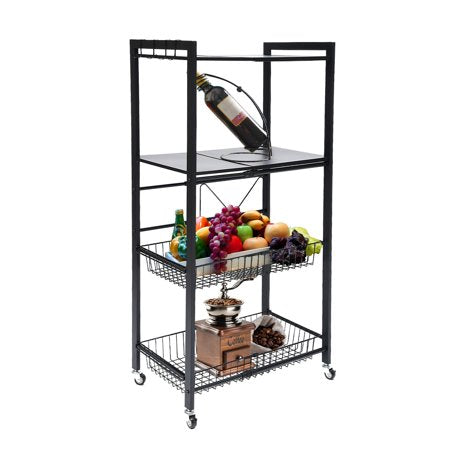 4 Tier Baker's Rack Microwave Oven Stand Kitchen Storage Organizer Home Rack