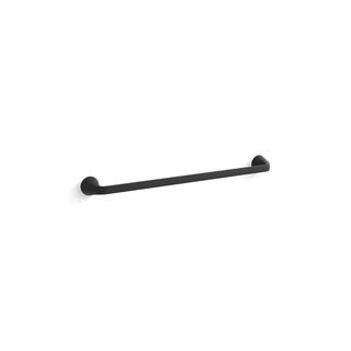 KOHLER Cursiva 24 in. Towel Bar in Matte Black K-R26686-BL