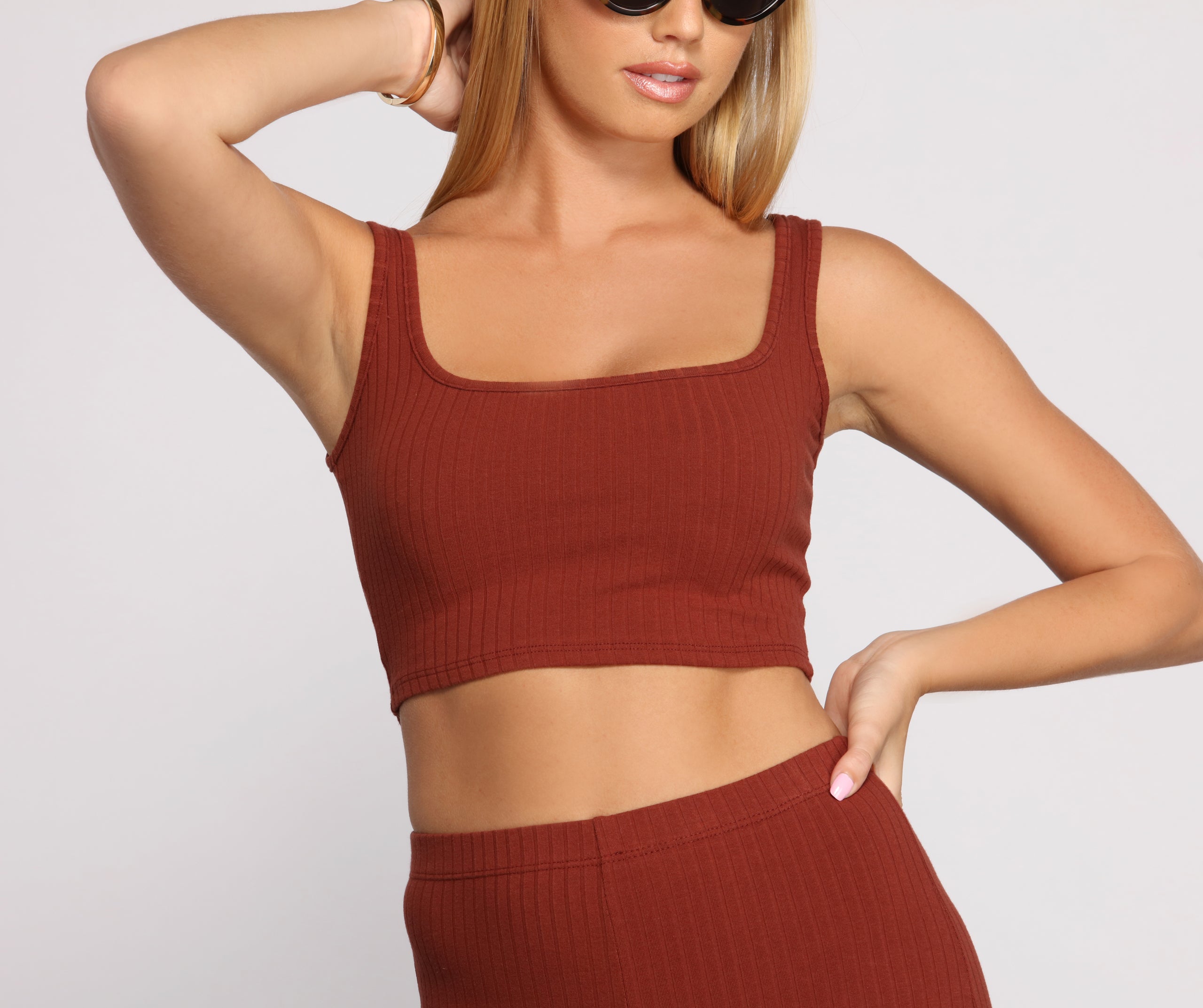 That Basic Life Ribbed Crop Top