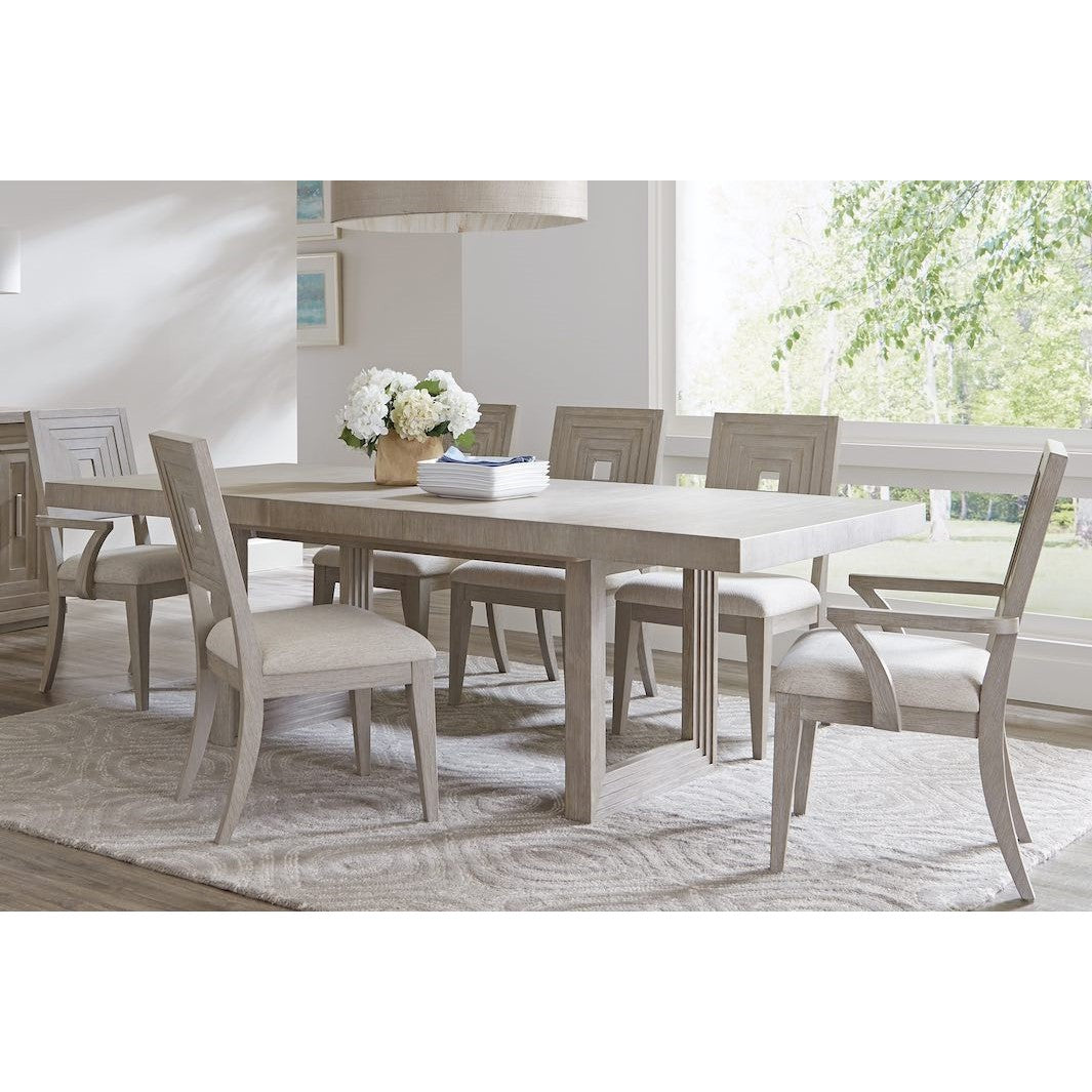 Stepstone 7-Pc Dining Set Extendable (74-92) +2 FREE Side Chairs