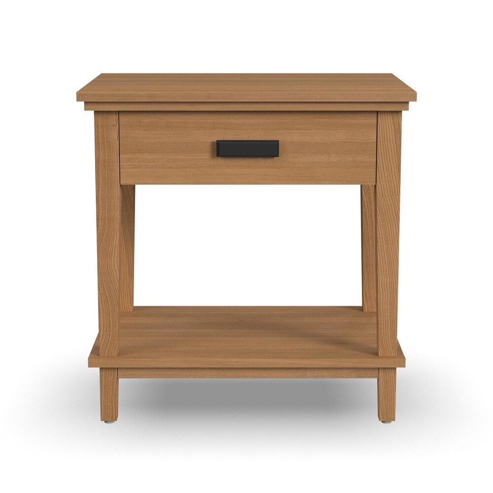 Homestyles Oak Park Brown Wood Nightstand