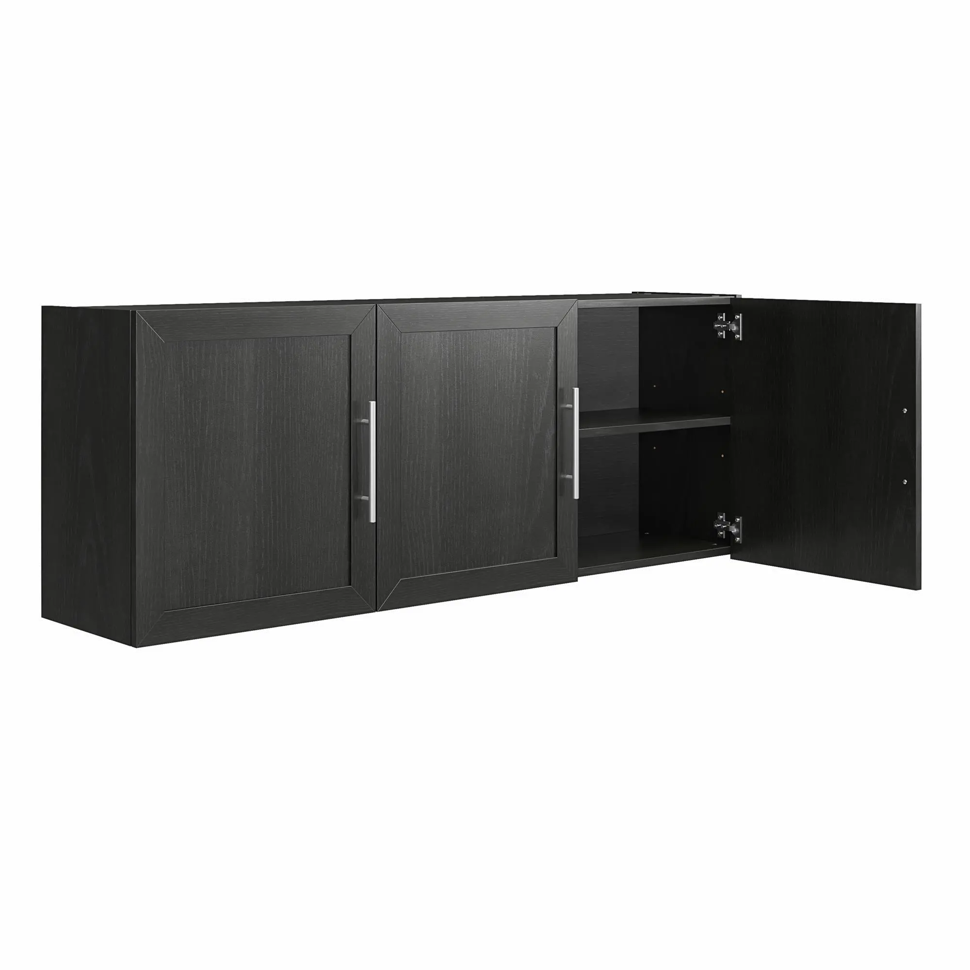 Camberly Framed Black Oak 54 Wall Cabinet