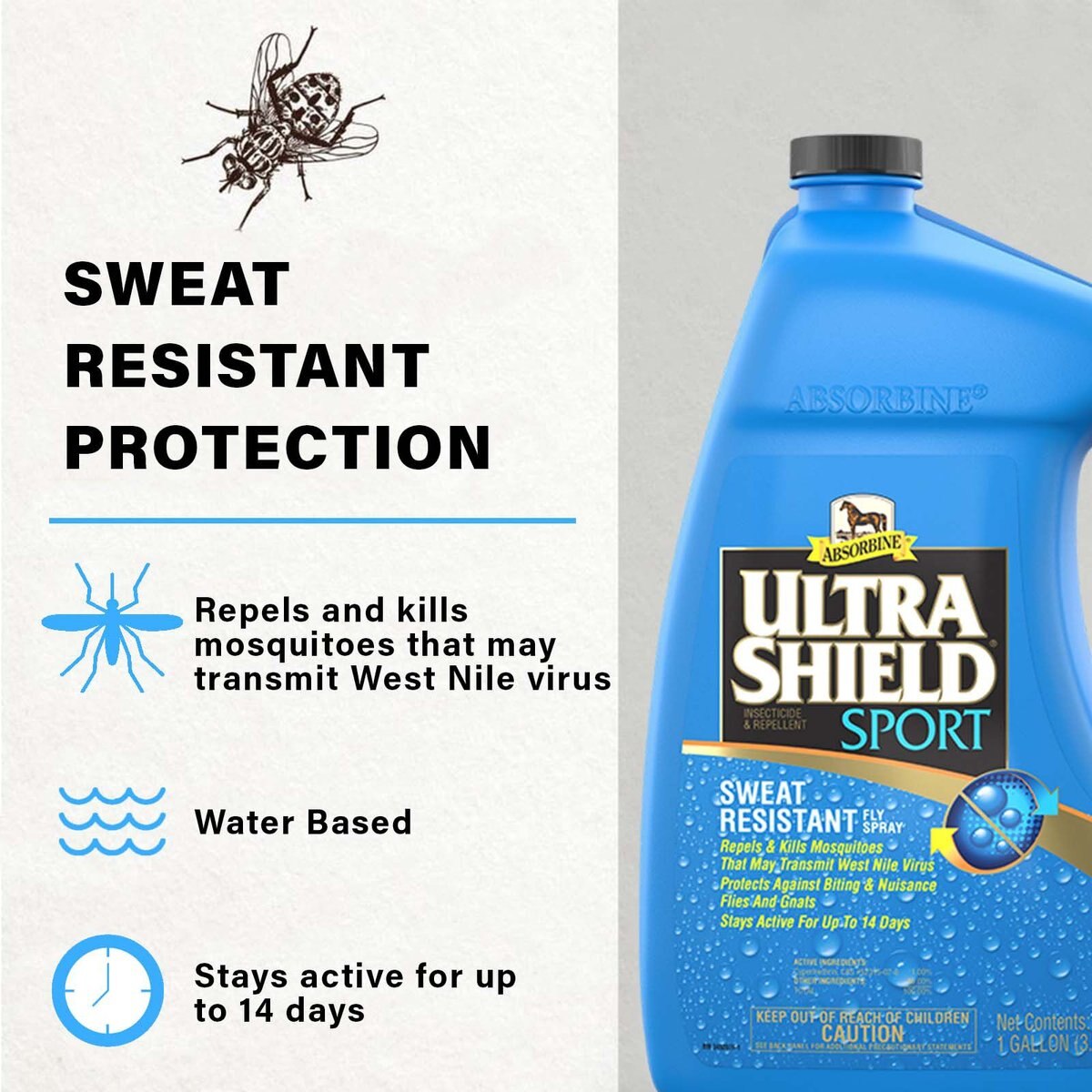 Absorbine Ultrashield Sport Insecticide and Repellent Horse Spray