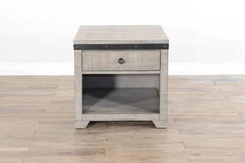 Avalon Alpine Gray End Table