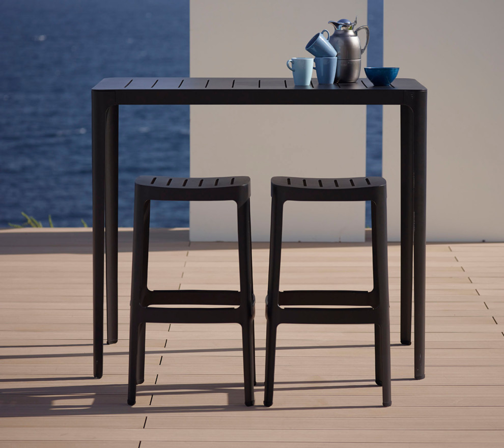 Cane line Cut bar stool  stackable  11402AS   Industrial   Outdoor Bar Stools And Counter Stools   by Morning Design Group  Inc  Houzz