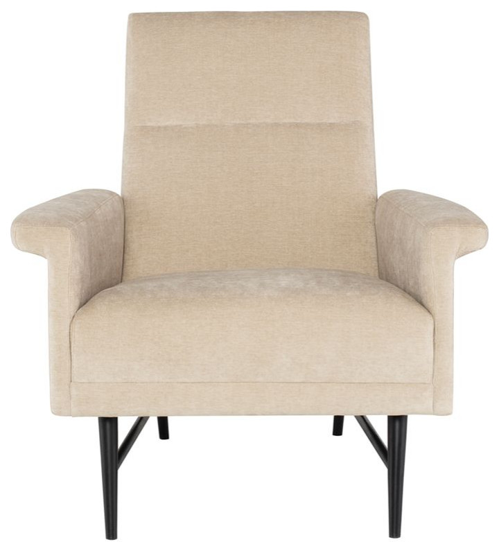 Nuevo Furniture Mathise Occasional Chair in Almond   Midcentury   Armchairs And Accent Chairs   by Unlimited Furniture Group  Houzz