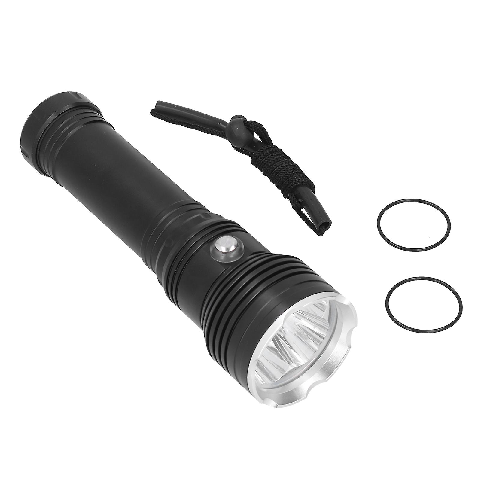 4led Underwater Photography Flashlight 10000lm Ipx8 Waterproof Diving Fill Light For Camping Fishing