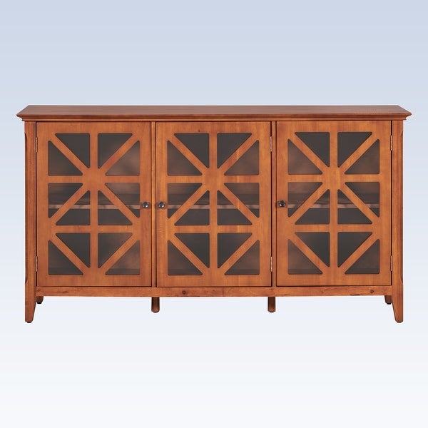 Modern Console Table Sideboard for Living Room With 3 Doors