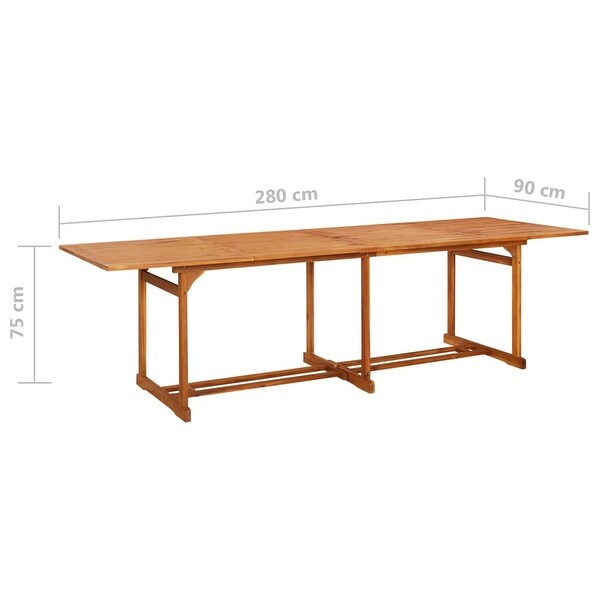 vidaXL Outdoor Dining Table Patio Table Garden Furniture Solid Wood Acacia